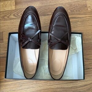 J. Crew Dark Brown Leather Penny Loafers